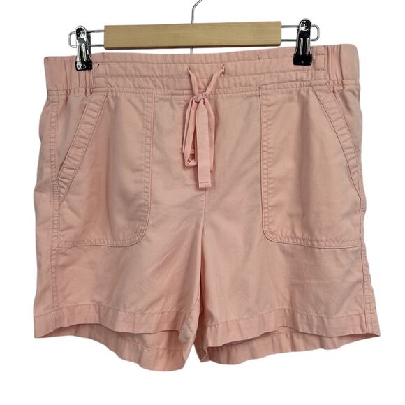 Talbots Light Pink Tencel Pull On Cargo Shorts Medium - Picture 1 of 5